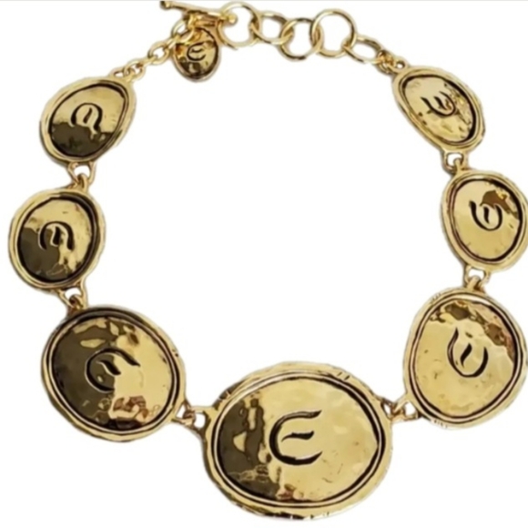 Elizabeth Taylor for Avon Signature Gold Coast Medallion Necklace Vintage - Picture 2 of 3